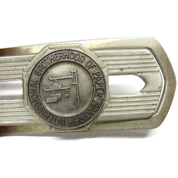 Vintage Brotherhood of Paper Makers Money Clip Bastion Bros. Rochester New York - Picture 10 of 10